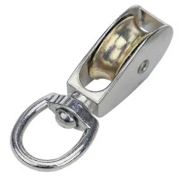 Блок одинарный со шкивом 3.5x40 мм сталь оцинкованная 1 шт.