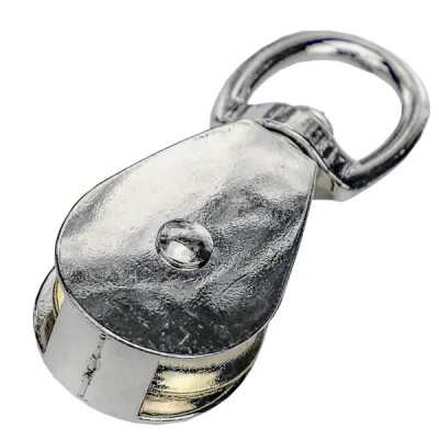 Блок одинарный со шкивом 2x15 мм сталь оцинкованная 1 шт.