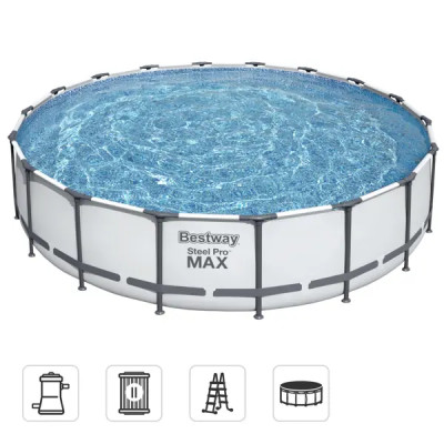 Каркасный бассейн Bestway Steel Pro Max 5.49x1.22 23062 л