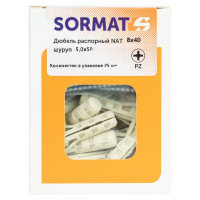 Дюбель распорный Sormat нейлон 8x40 мм 25 шт.