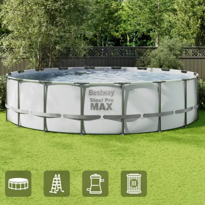 Каркасный бассейн Bestway Steel Pro Max 5.49x1.22 23062 л