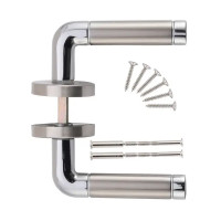 Дверные ручки Edson EDS-6329 без запирания цвет никель