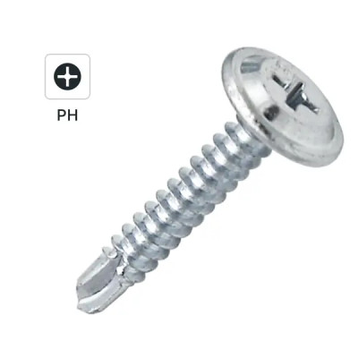 Саморезы по металлу с пресс-шайбой оцинкованные со сверлом 4.2x25 мм 1 кг