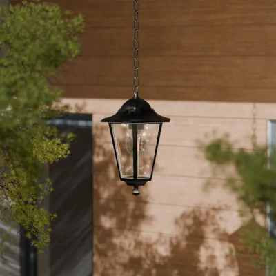 Светильник уличный подвесной KREAFORTA Whillans 60 Вт IP44 цвет черный