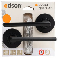 Дверные ручки Edson EDS-6337 без запирания цвет черный