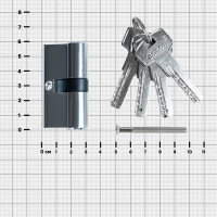 Цилиндр EDS-CYL 30x30 мм ключ/ключ цвет хром