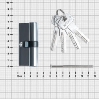 Цилиндр EDS-CYL 35x35 мм ключ/ключ цвет хром
