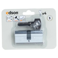 Цилиндр EDS-CYL 35x35 мм ключ/ключ цвет хром