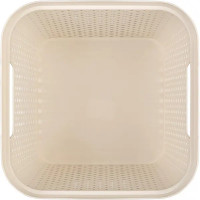 Корзина для хранения Plast Team Mien 31x30x31 см полипропилен цвет молочный