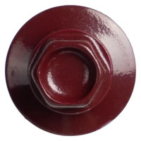 Саморезы по металлу Dilwis с пресс-шайбой со сверлом RAL 3005 5.5x25 мм 90 шт.