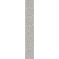 Панель ПВХ Альфа декоративная серо-белый 2700x375x8 мм