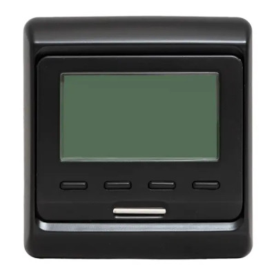 Термостат для теплого пола EKF электронный программируемый цвет черный