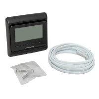 Термостат для теплого пола EKF электронный программируемый цвет черный