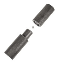 Петля гаражная с шаром 25x140 мм цвет черный