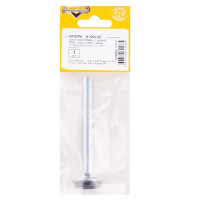 Мебельная ножка круглая ⌀12 мм высота 100 мм серебро