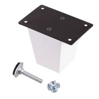 Мебельная ножка квадратная 50x50 мм высота 80 мм белые