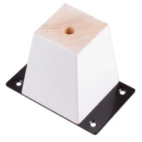 Мебельная ножка квадратная 50x50 мм высота 80 мм белые