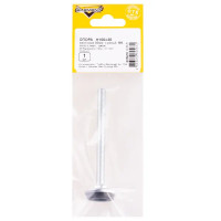 Мебельная ножка круглая ⌀8 мм высота 100 мм серебро