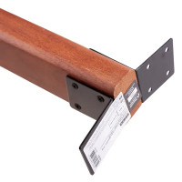 Мебельная ножка квадратная 43x43 мм высота 740 мм натуральное дерево