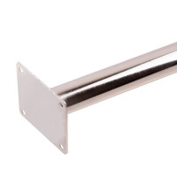 Мебельная ножка круглая ⌀20 мм высота 710 мм никель/черная