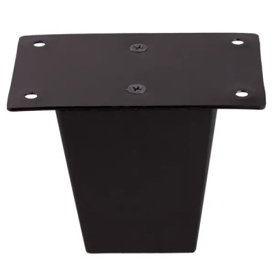 Мебельная ножка квадратная 50x50 мм высота 80 мм черная