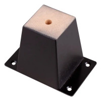 Мебельная ножка квадратная 50x50 мм высота 80 мм черная