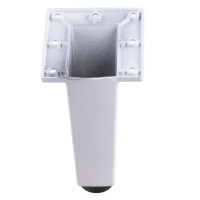 Мебельная ножка квадратная 24x24 мм высота 80 мм белая