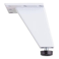 Мебельная ножка квадратная 24x24 мм высота 80 мм белая