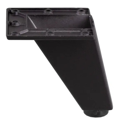 Мебельная ножка квадратная 24x24 мм высота 80 мм черная