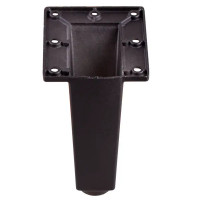 Мебельная ножка квадратная 24x24 мм высота 80 мм черная