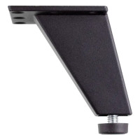 Мебельная ножка квадратная 24x24 мм высота 80 мм черная