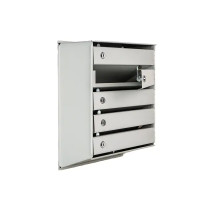 Почтовый ящик секционный вертикальный 5, металл, цвет серый
