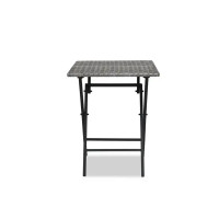 Стол складной Zena 103x74x13 см искусственный ротанг серый