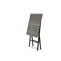 Стол складной Zena 103x74x13 см искусственный ротанг серый