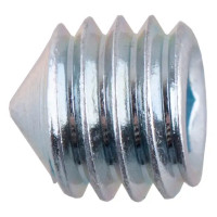 Винт установочный 6x6 мм сталь цвет серебро 4 шт.