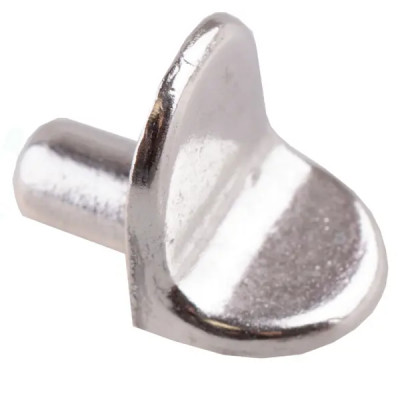 Полкодержатель Г-образный 5x18.5 мм никель цвет серебро 4 шт.