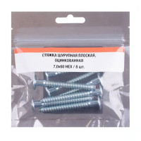 Конфирмат 7x60 мм сталь цвет серебро 8 шт.