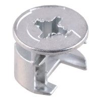 Эксцентрик 16 мм сталь цвет серебро 4 шт.