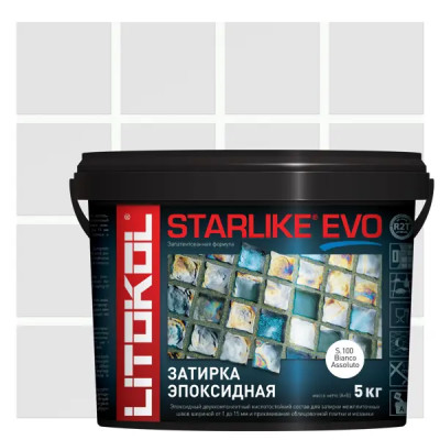Затирка эпоксидная LITOKOL Starlike Evo S.100 цвет абсолютно белый 5 кг