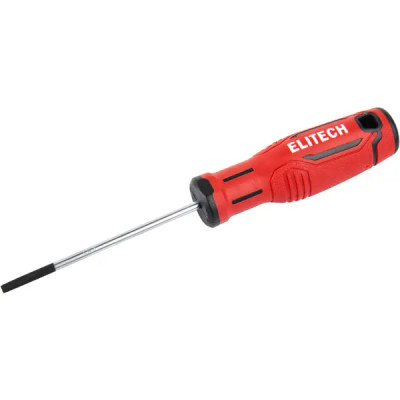 Отвертка прямая Elitech 211101 SL3x75 мм
