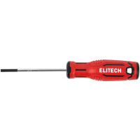 Отвертка прямая Elitech 211101 SL3x75 мм