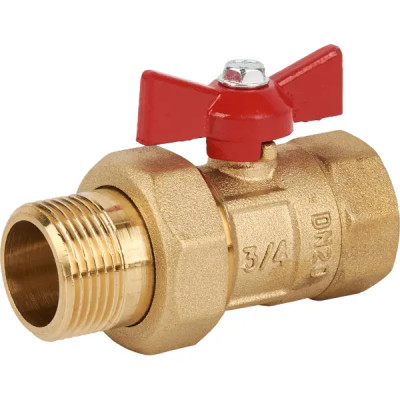 Кран шаровой с американкой прямой Галлоп 2304261 DN20 PN24 3/4\