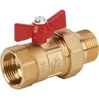 Кран шаровой с американкой прямой Галлоп 2304261 DN20 PN24 3/4\