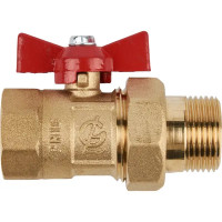 Кран шаровой с американкой прямой Галлоп 2304261 DN20 PN24 3/4\