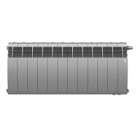 Радиатор секционный Royal Thermo Biliner 350/87 12 секций нижнее подключение биметалл серый