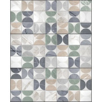 Настенная плитка Cracia Ceramica Time 02 25x60 см 1.2 м² цвет разноцветный