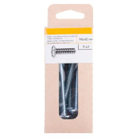 Винт DIN 967 6x60 мм оцинкованный 8 шт.