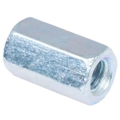 Гайка переходная М6 DIN 6334 сталь оцинкованная 12 шт.