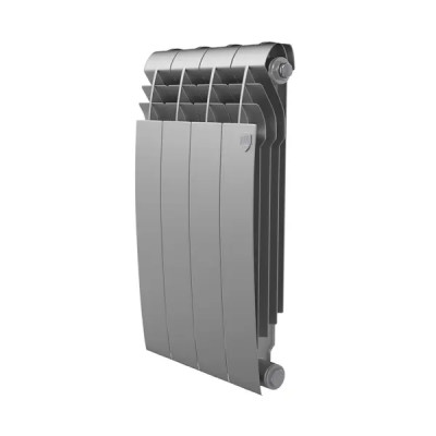 Радиатор секционный Royal Thermo BiLiner B 500/87 4 секции боковое подключение биметалл серый