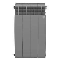 Радиатор секционный Royal Thermo BiLiner B 500/87 4 секции боковое подключение биметалл серый
